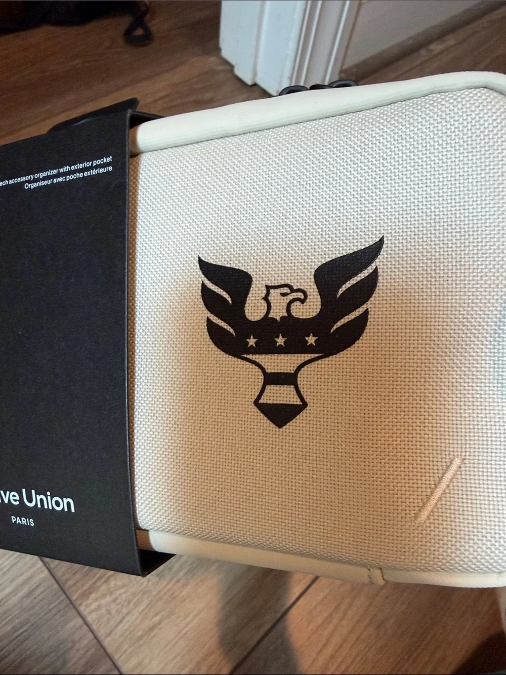 Native Union Stow Organizer Travel Tech Pouch - Cream